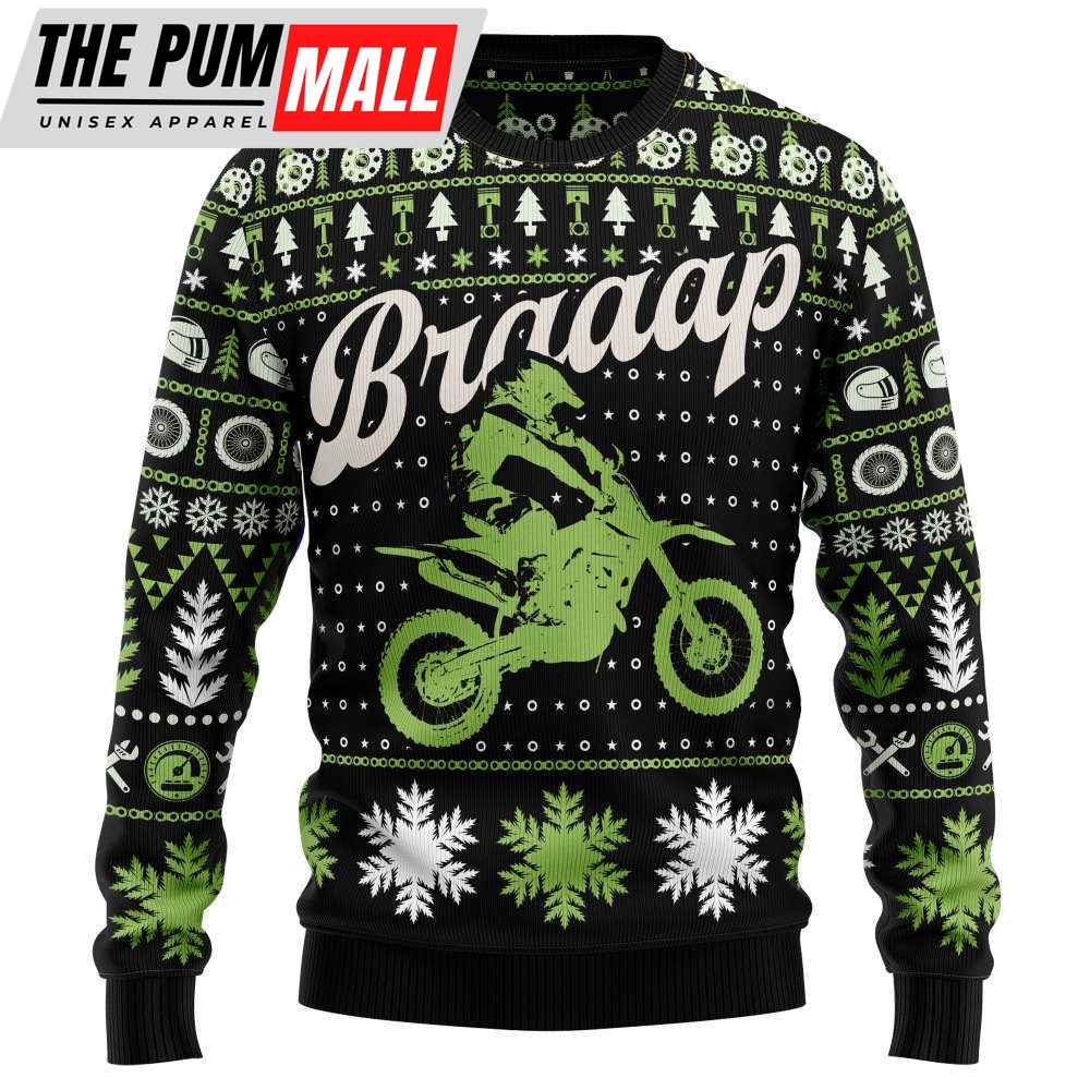Braaap Moto HZ102614 Ugly Christmas Sweater – Noel Malalan Signature