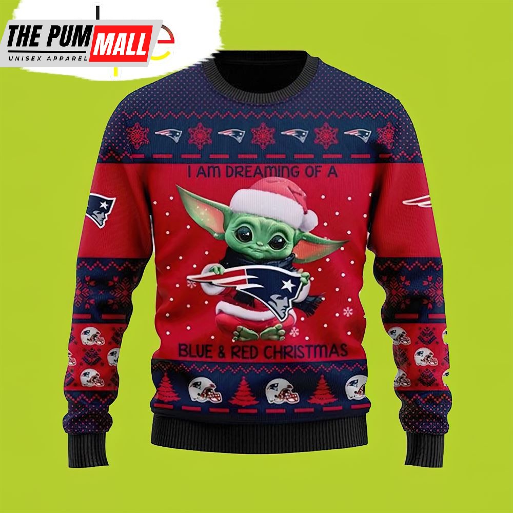 Brady New England Patriots Yoda Christmas Sweater