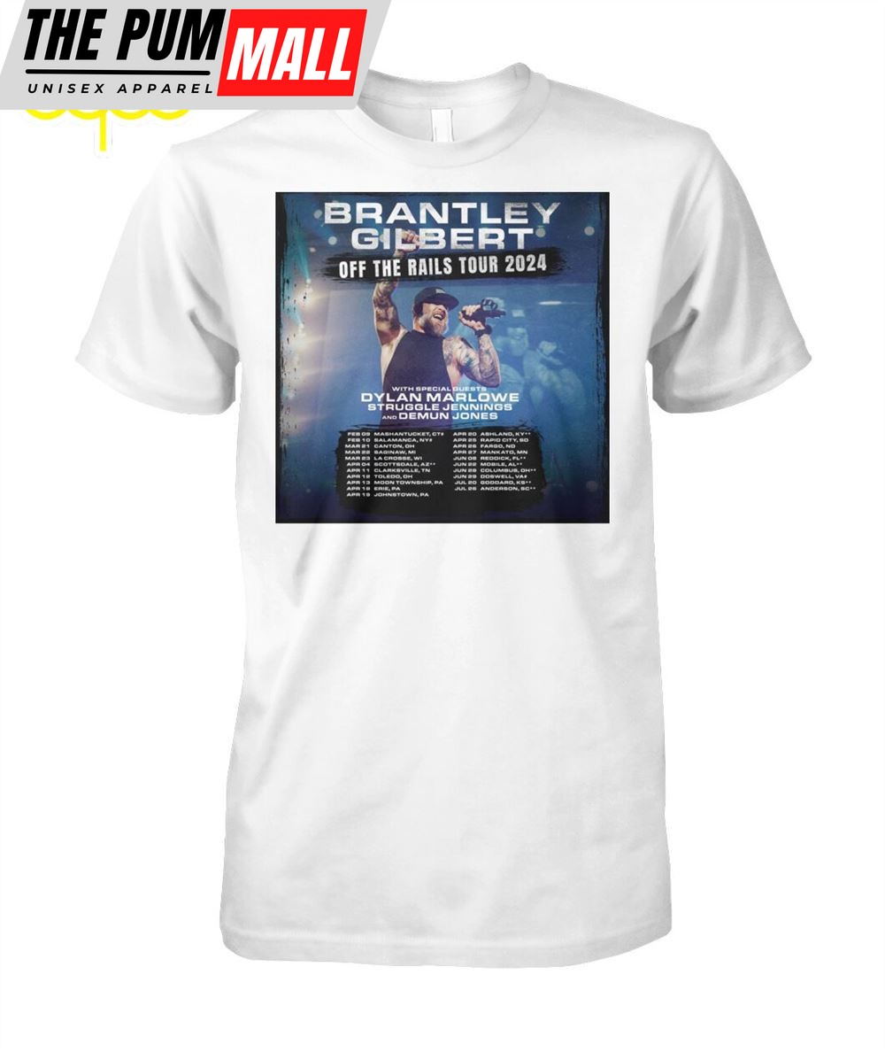 Brantley Gilbert Slates Off The Rails Tour 2025 Shirt