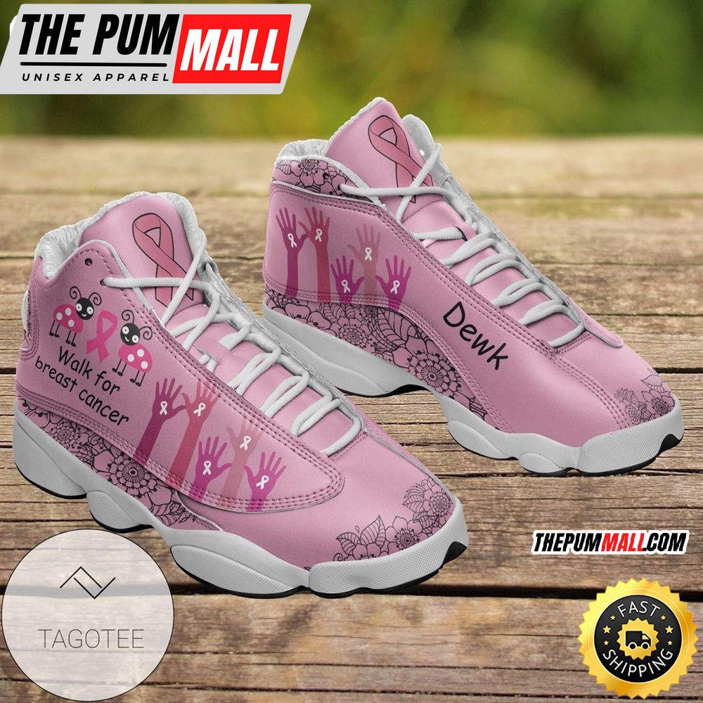 Breast Cancer Awareness Air Jd 13 Shoes Sneakers
