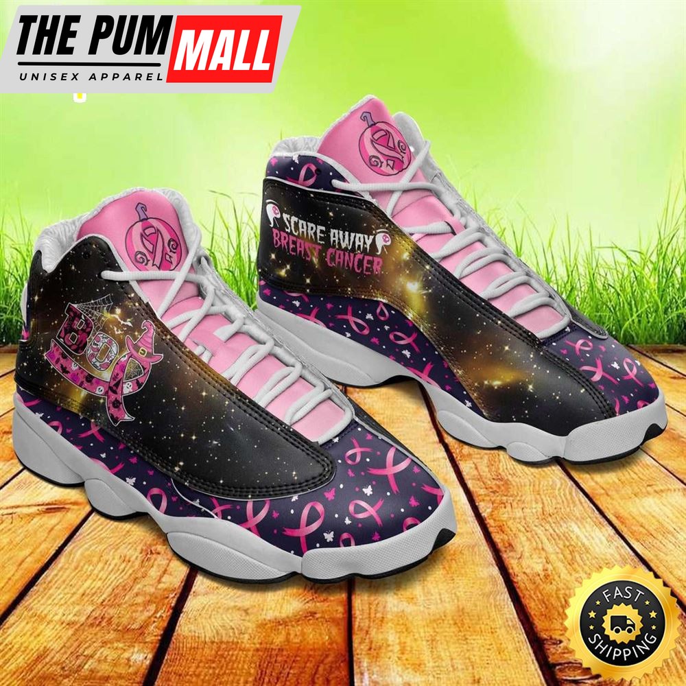 Breast Cancer Awareness Boo Scare Away Air JD13 Shoes