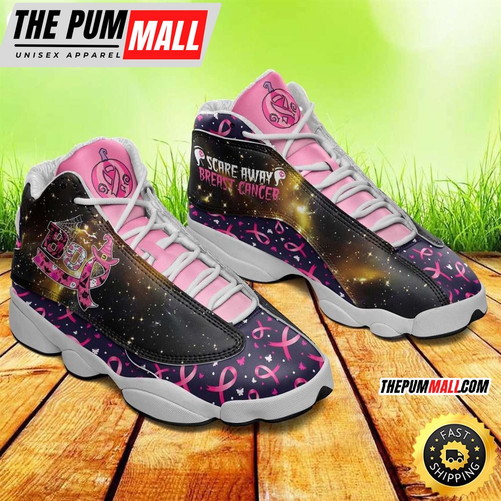 Breast Cancer Awareness Boo Scare Away Air JD13 Shoes