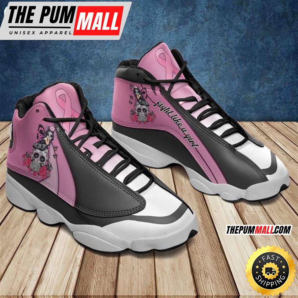 Breast Cancer Awareness – Cancer Fight Pink Ribbon – Cancer Warrior Gift Air JD13 Shoes