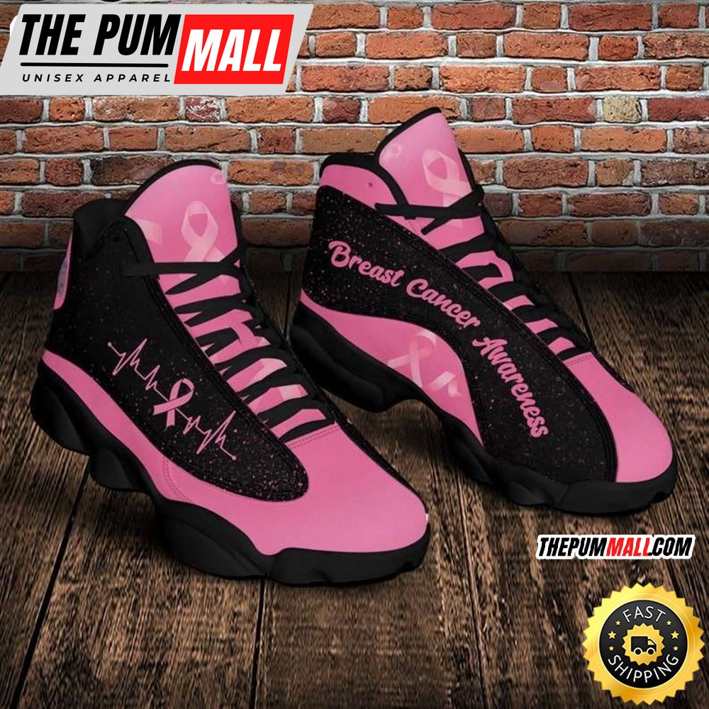 Breast Cancer Awareness Cancer Fight Pink Ribbon Warrior Gift Air JD13 Shoes