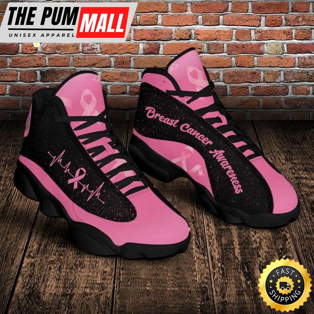 Breast Cancer Awareness Cancer Fight Pink Ribbon Warrior Gift Air JD13 Shoes