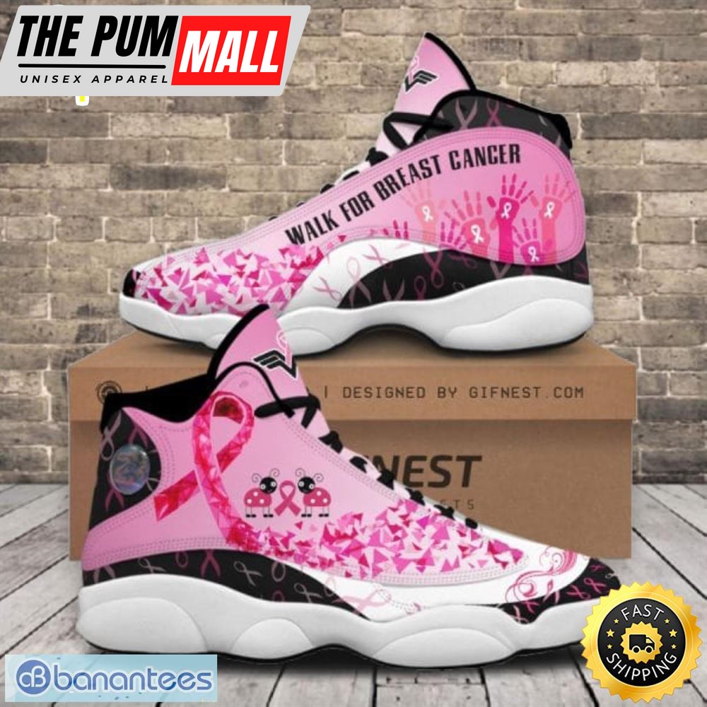 Breast Cancer Awareness Handprint Air Jd 13 Shoes For Men And Women