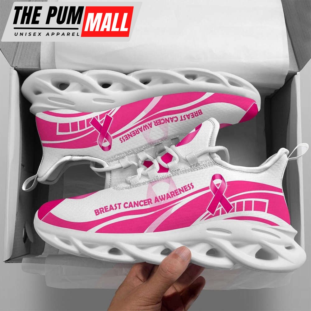 Breast Cancer Awareness Max Shoes, Pink Ribbon Shoes, For Breast Cancer