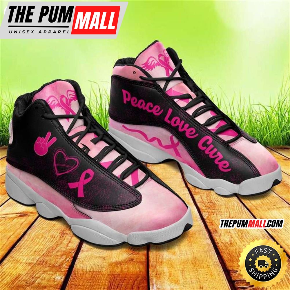 Breast Cancer Awareness Pink Ribbon Cancer Warrior Cancer Fighter Gift Air JD13 Shoes