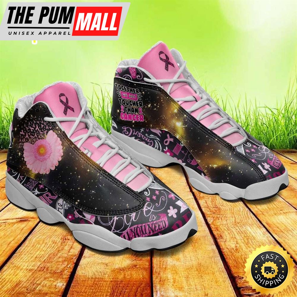 Breast Cancer Awareness Together We Toucher Than Cancer Air JD13 Shoes