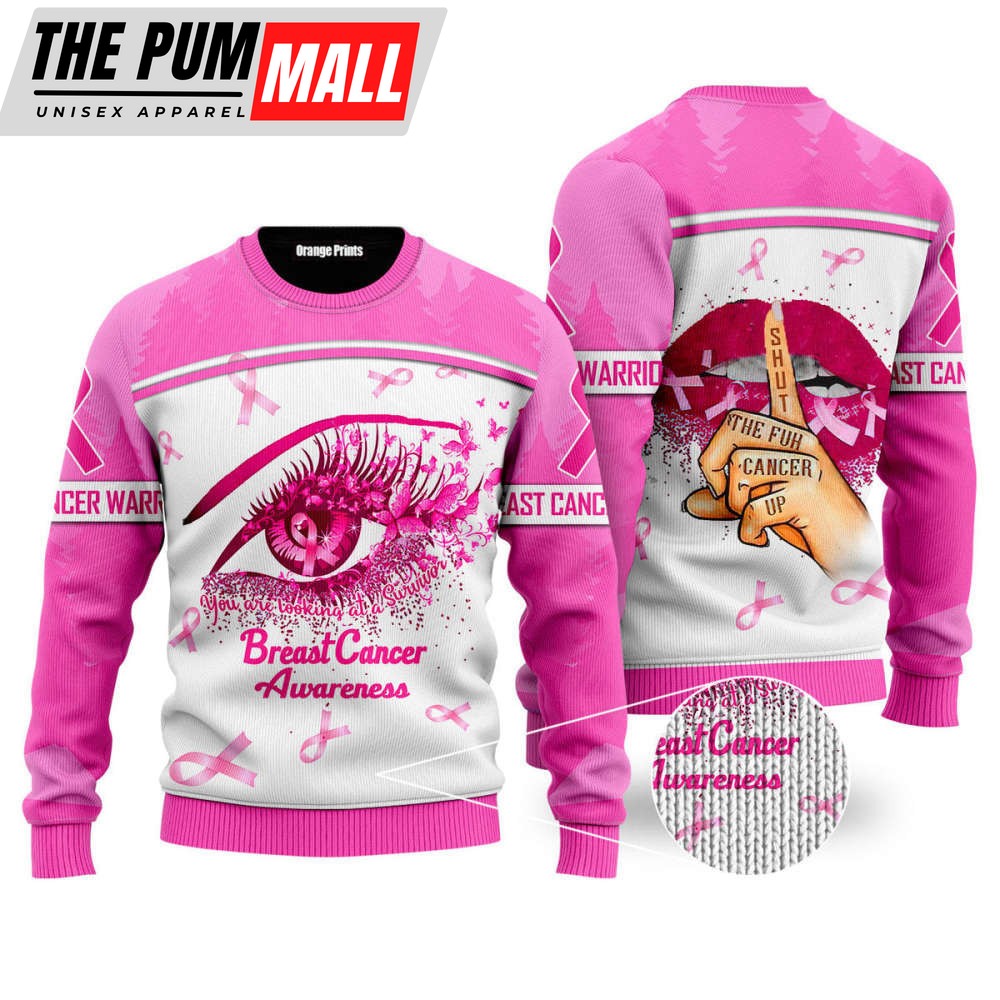 Breast Cancer Awareness Ugly Christmas Sweater – Christmas Gift UH1098