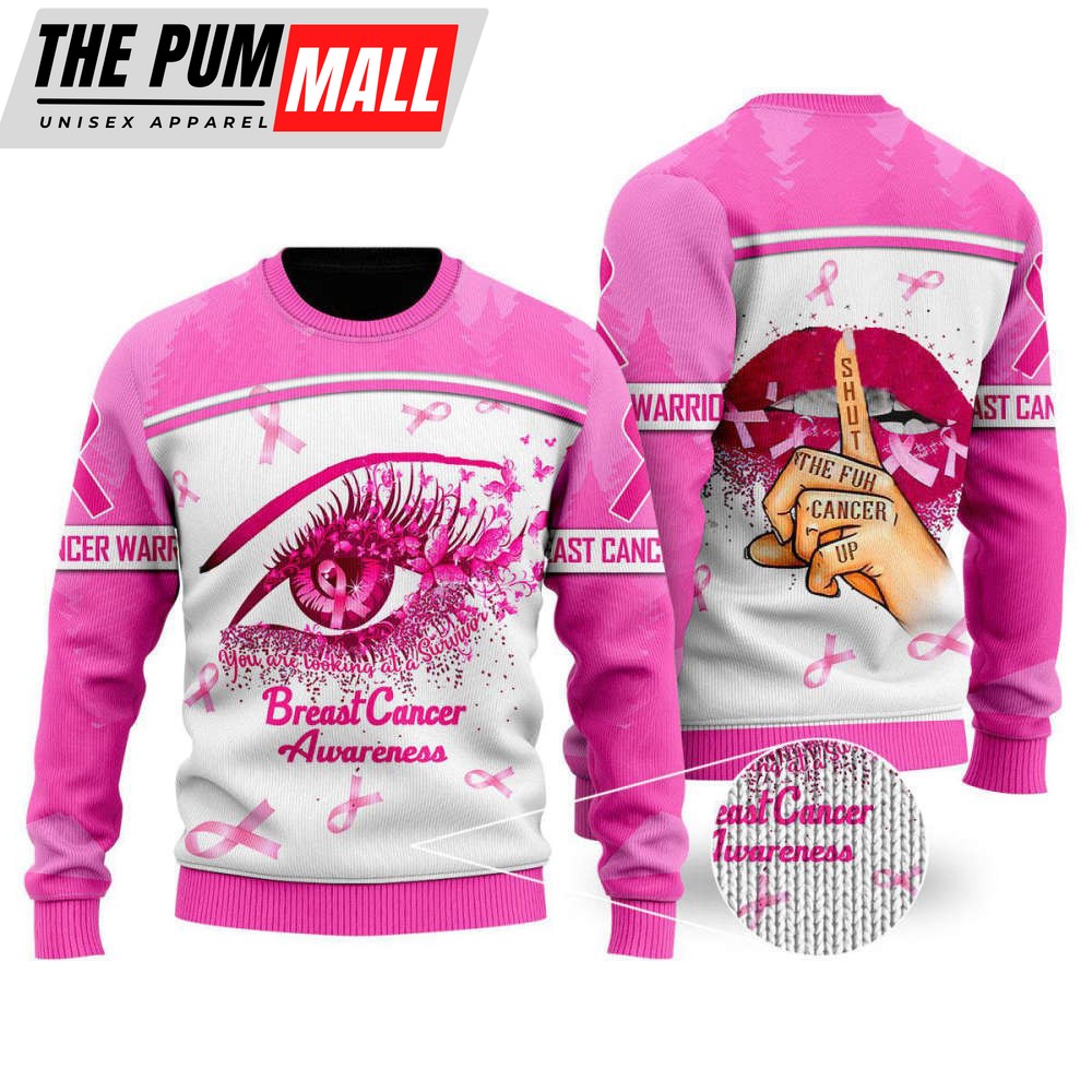 Breast Cancer Awareness Ugly Christmas Sweater – Christmas Gift UH1098