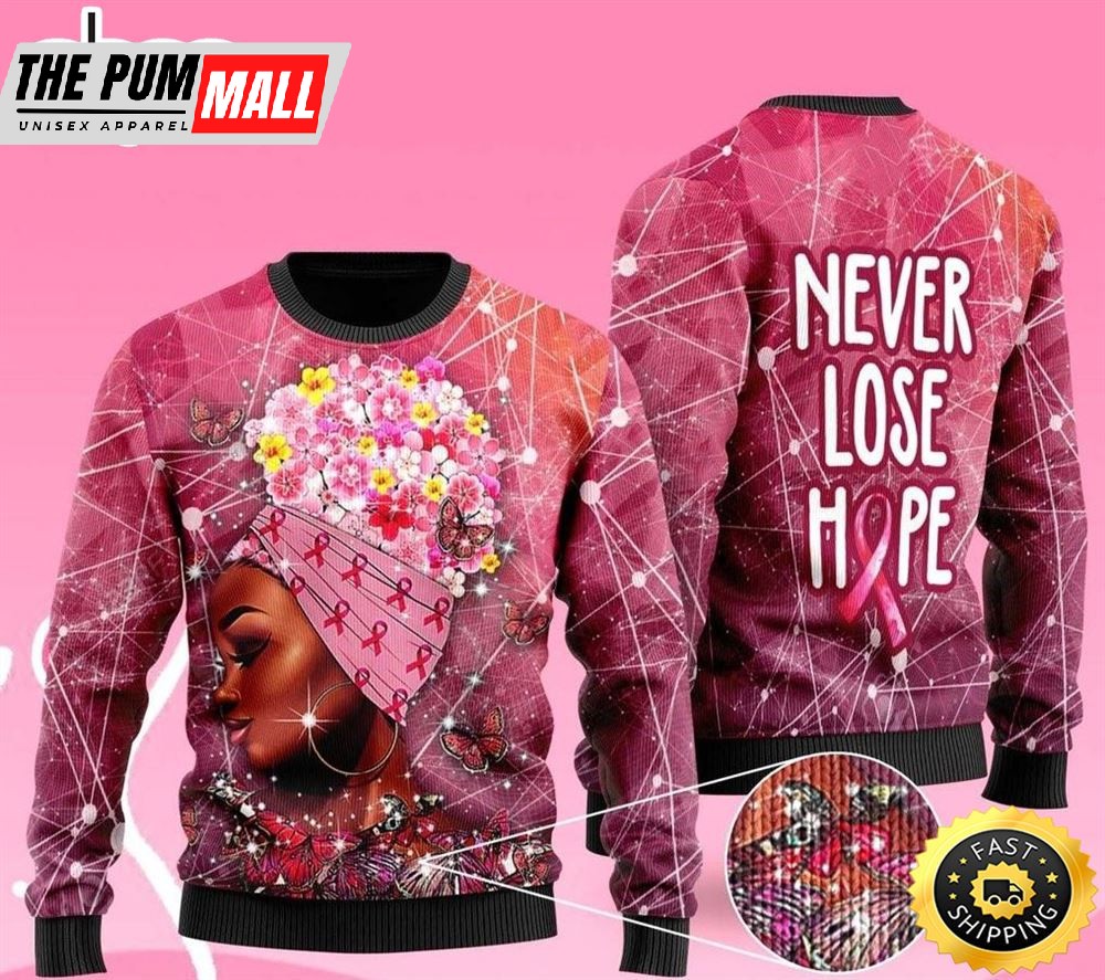 Breast Cancer Awareness Ugly Christmas Sweater
