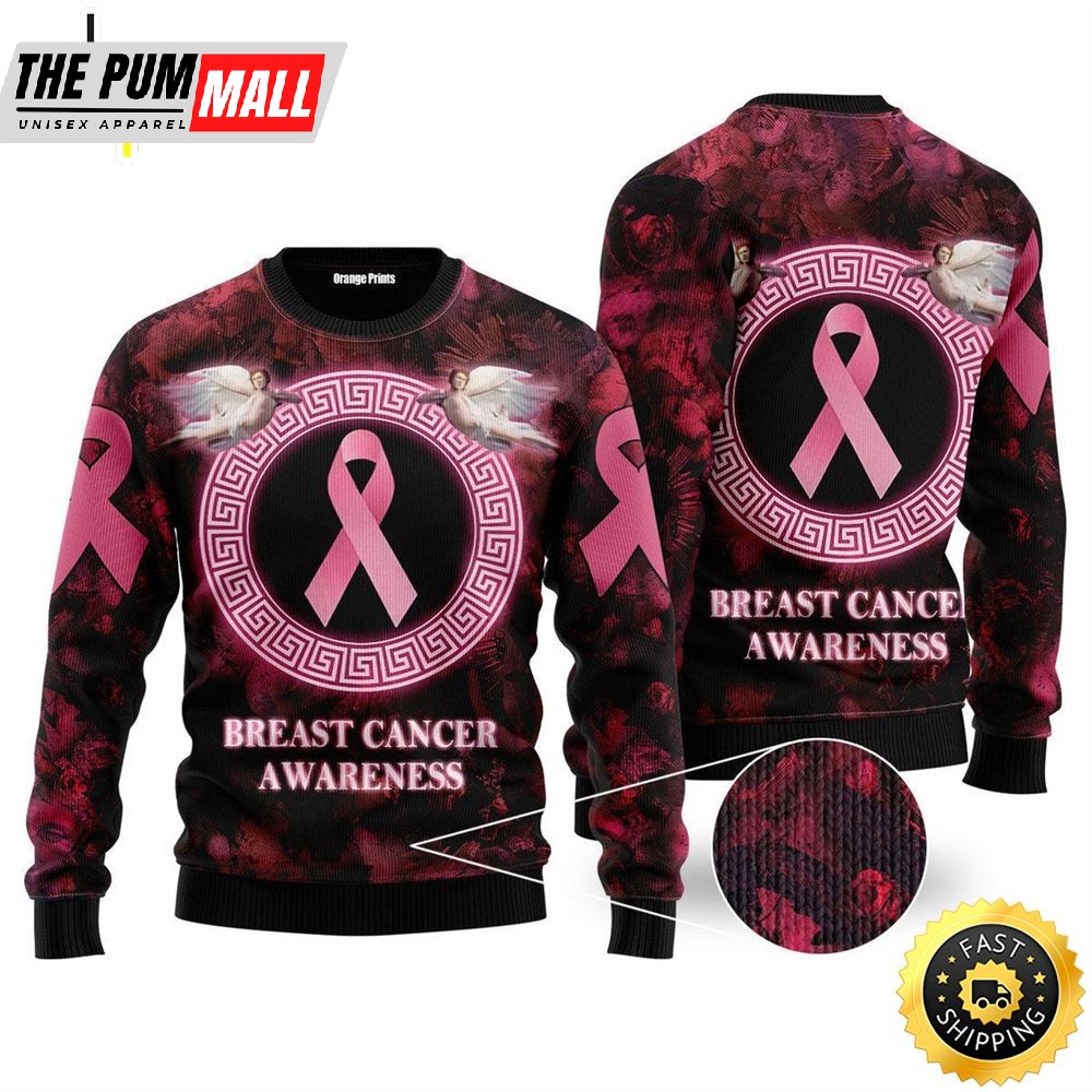 Breast Cancer Awareness Ugly Christmas Sweaters