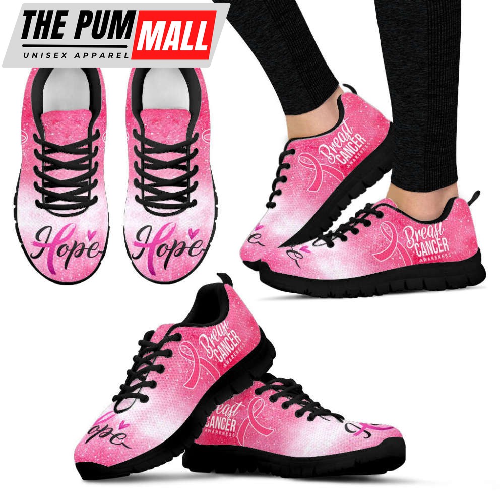 Breast Cancer Hope Shoes Sneaker Walking Shoes, Best Gift For Men And Women