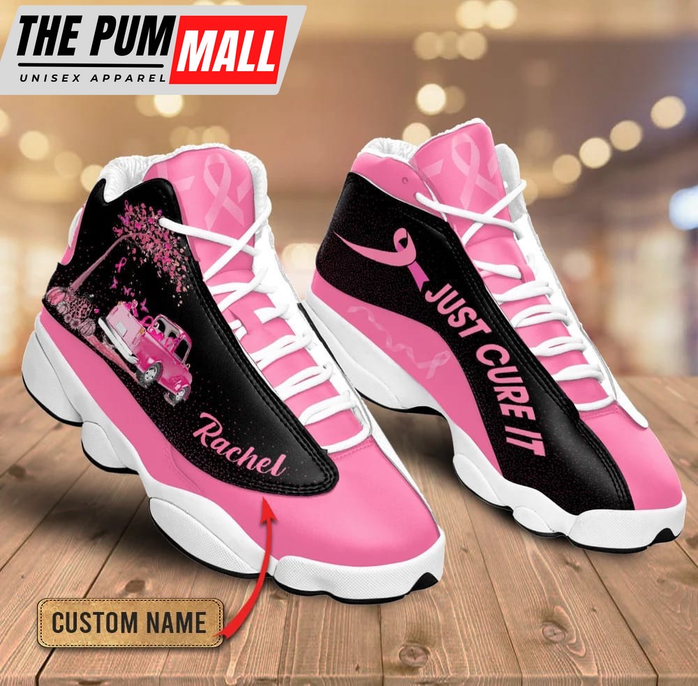 Breast Cancer Just Cure It Custom Name Jd13 Shoes