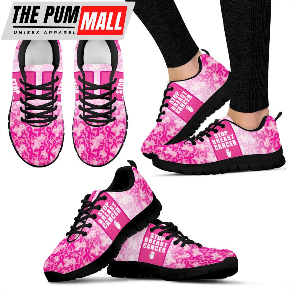 Breast Cancer Shoes Style Walking Sneaker – Best Shoes For Men And Women – Cancer Awareness Shoes