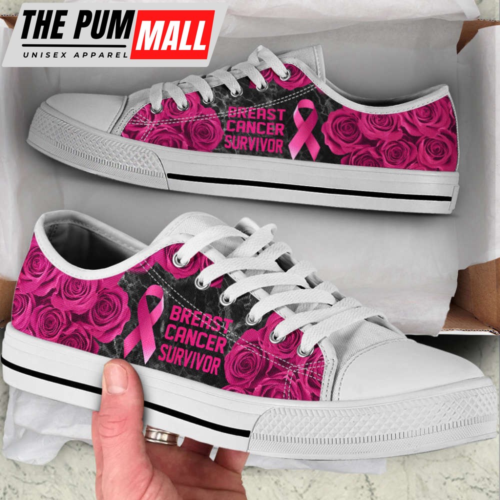 breast-cancer-shoes-survivor-rose-flower-low-top-shoes-canvas-shoes-j1l0wt9k Breast Cancer Shoes Survivor Rose Flower Low Top Shoes Canvas Shoes