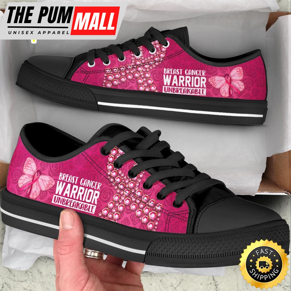 Breast Cancer Shoes Unbreakable Low Top Shoes Canvas Shoes