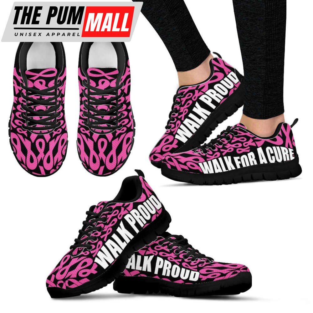 Breast Cancer Shoes Walk For A Cure Sneaker Walking Shoes, Best Shoes For Men And Women