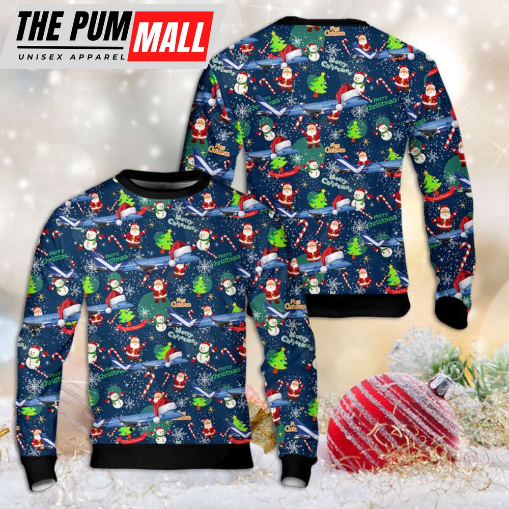 Breeze Airways Embraer 190-100IGW Christmas Sweater