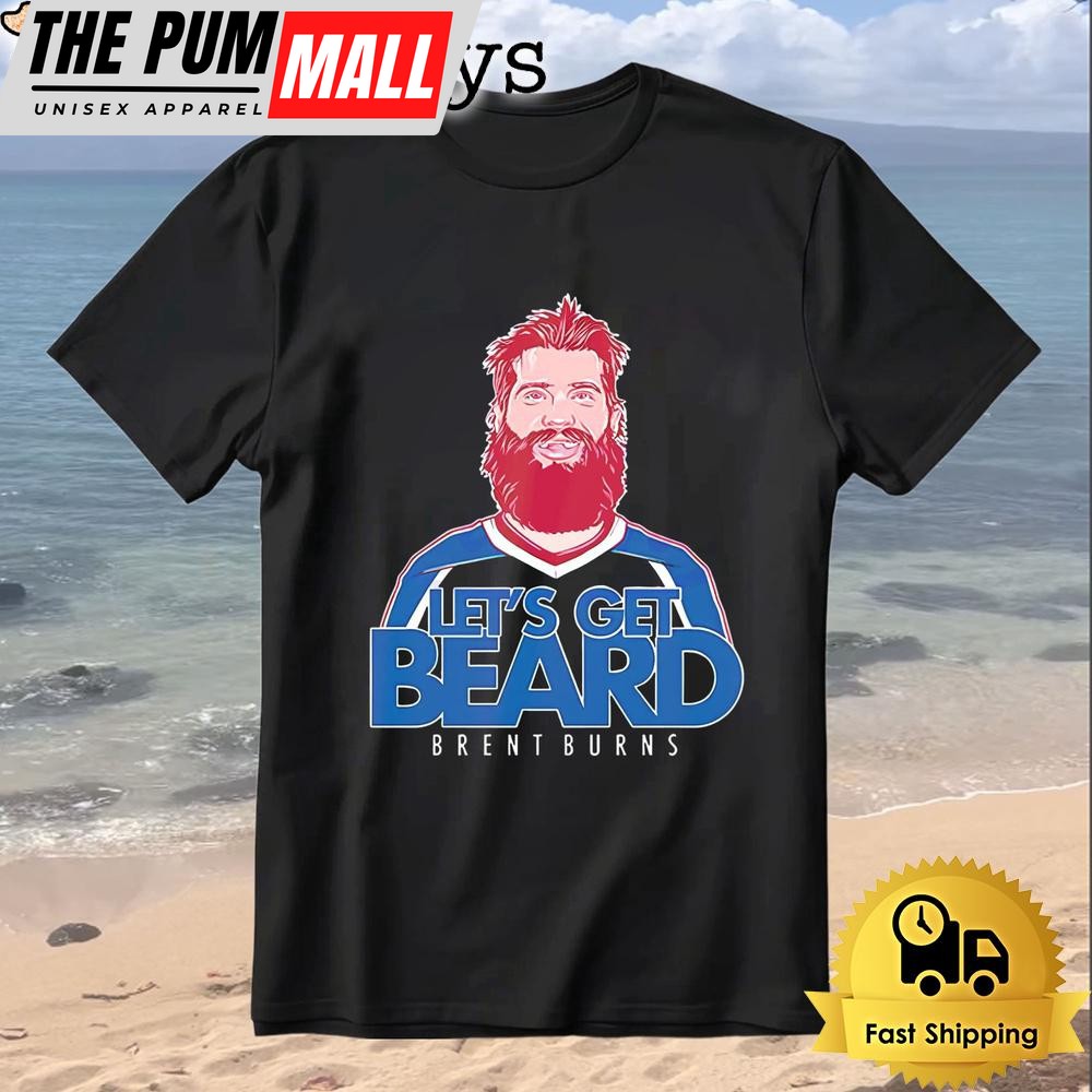 Brent Burns Lets Get Beard Hockey Funny Sports Beard Lover T-Shirt