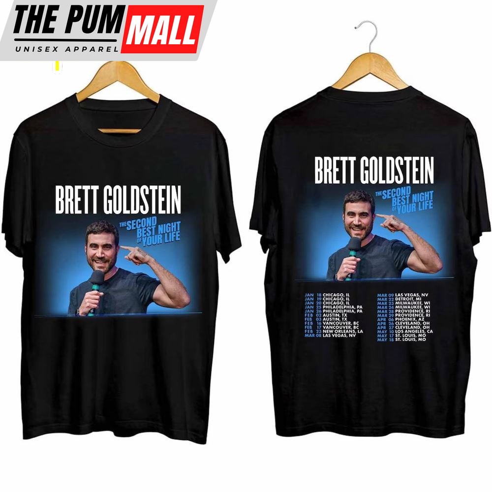 Brett Goldstein The Second Best Night Of Your Life Music Tour 2024 T-Shirt