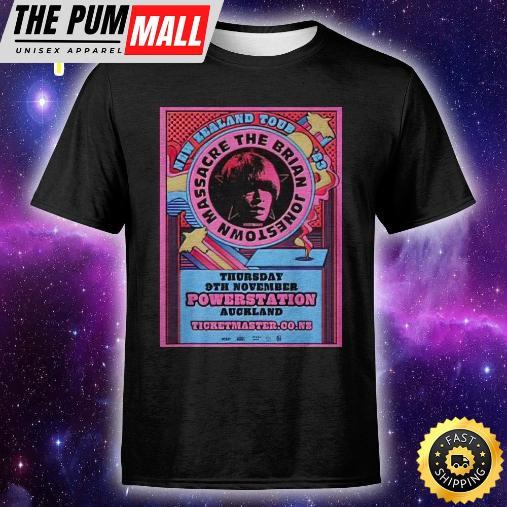 Brian Jonestown Massacre The Powerstation Auckland 09 November 2025 Unisex Tshirt