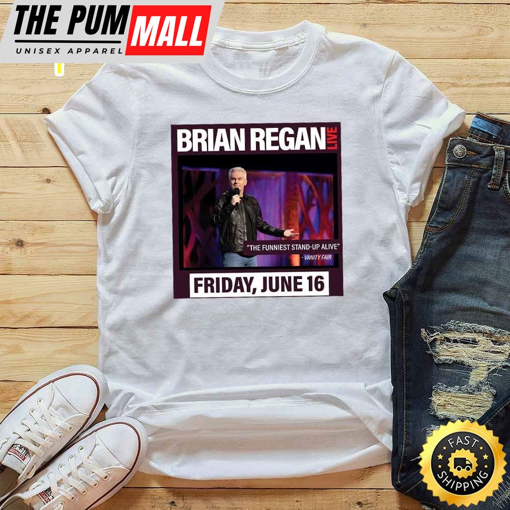 Brian Regan Live Stroudsburg,Pa Tour 2025 White T-Shirt