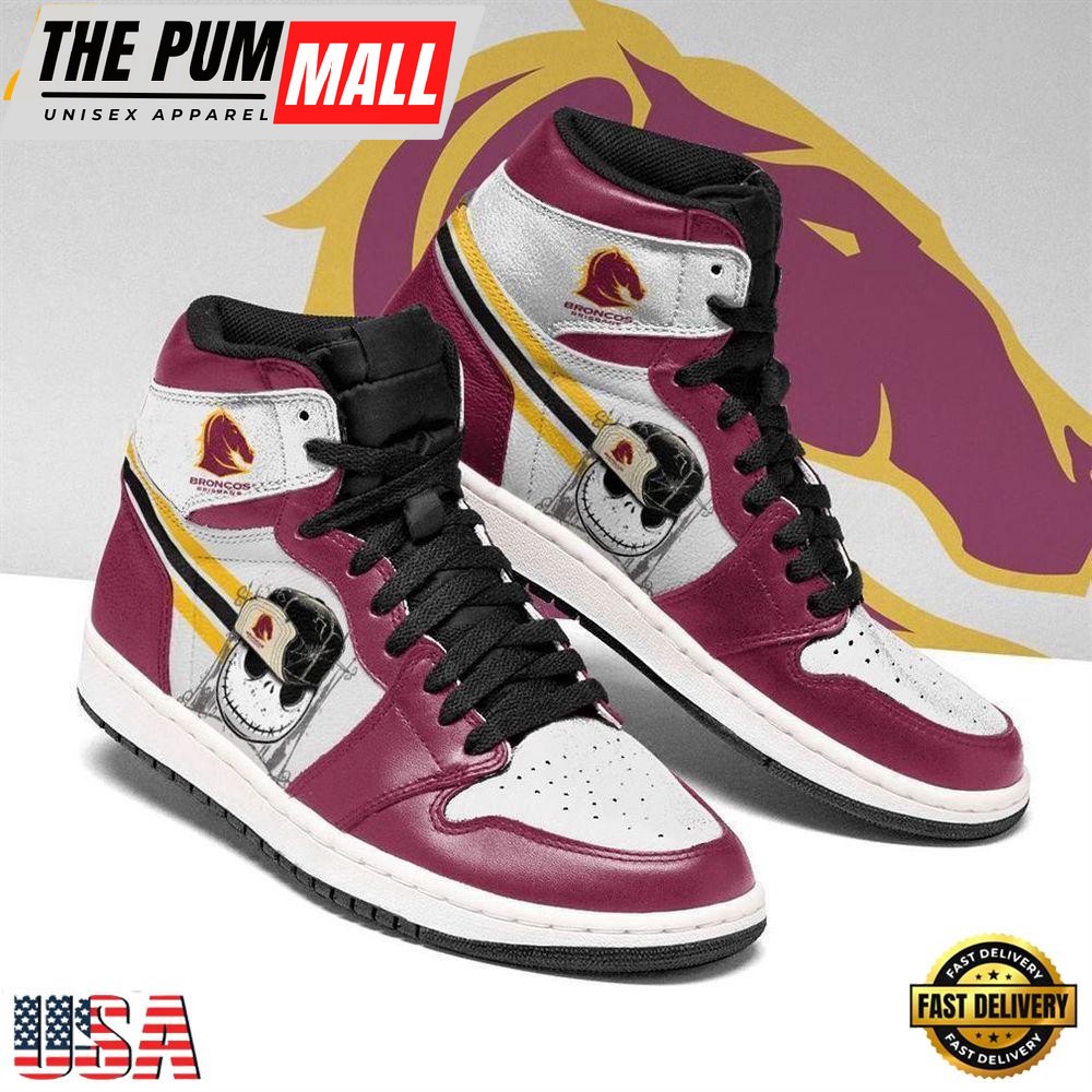 Brisbane Broncos Nrl Football Air Jd Shoes Sport Sneakers