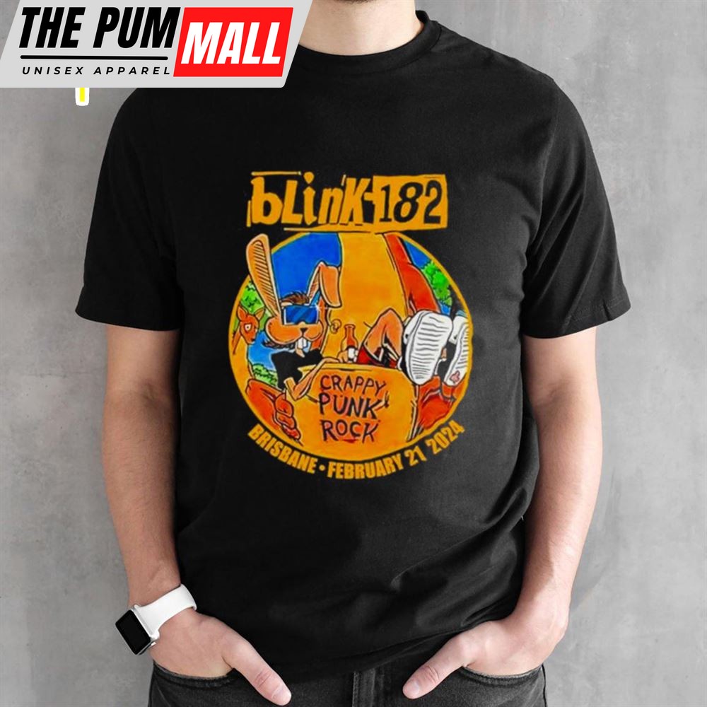Brisbane Entertainment Crappy Punk Rock Centre Blink 182 Brisbane Australia Tour 2025 Shirt