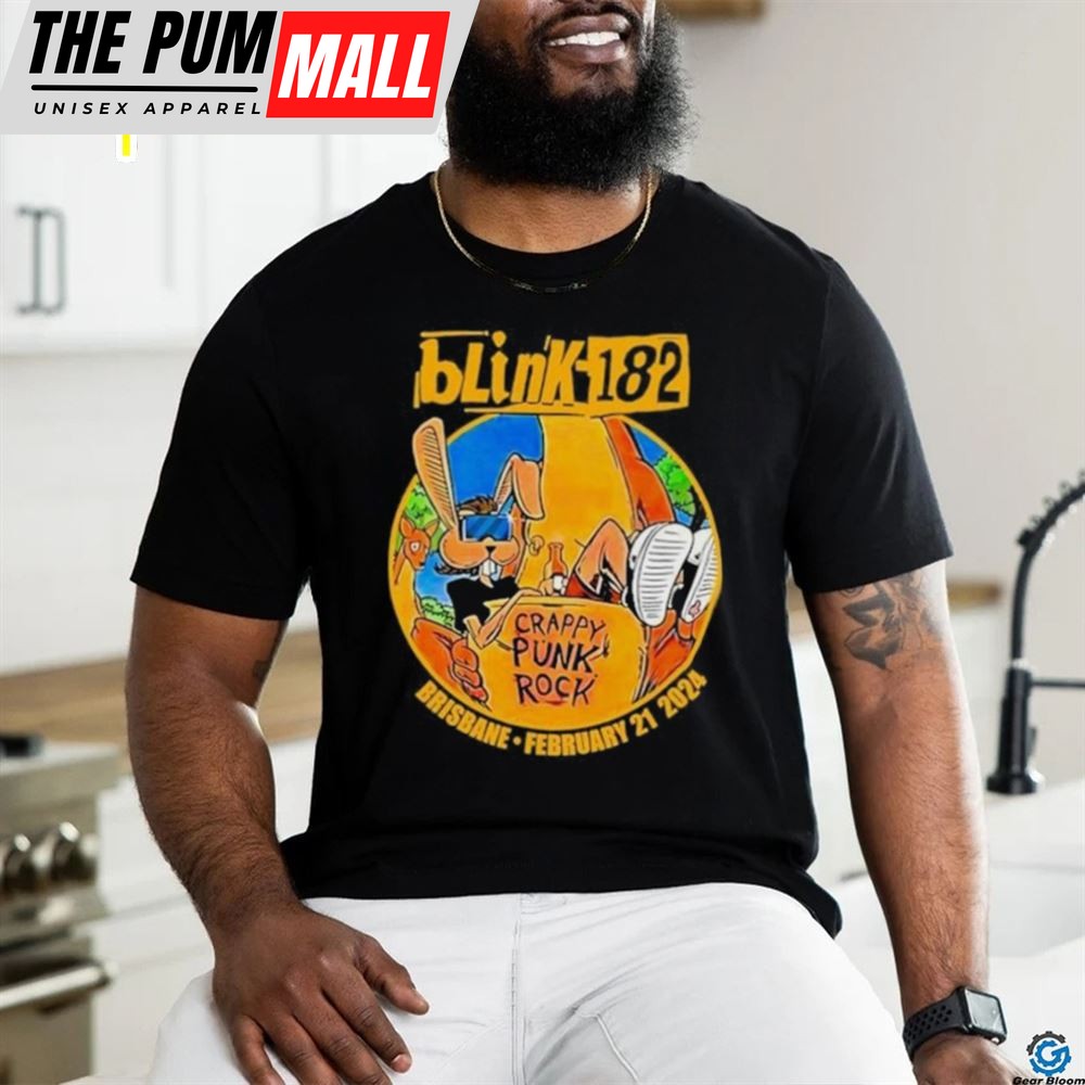 Brisbane Entertainment Crappy Punk Rock Centre Blink 182 Brisbane Australia Tour 2025 Shirt
