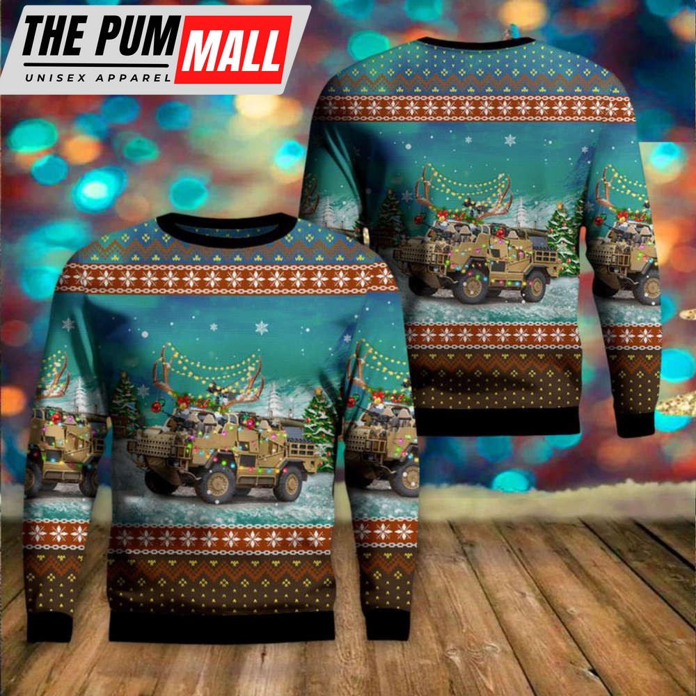 British Army Supacat “Jackal” MWMIK Christmas Sweater 3D Gìt For Christmas