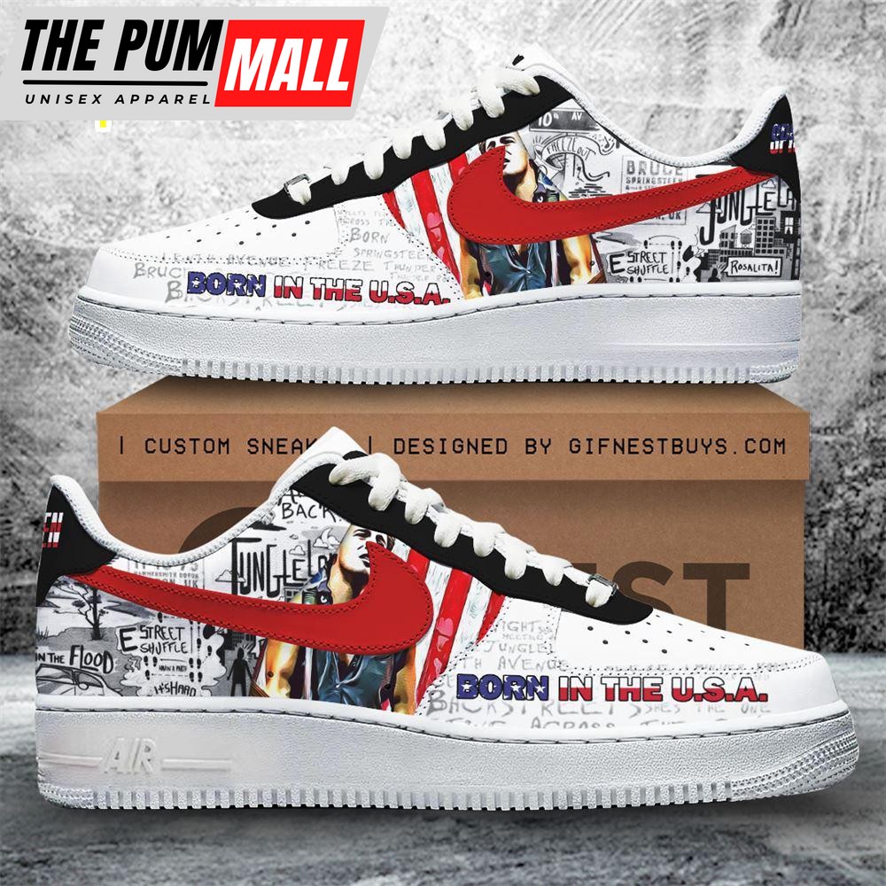 Bruce Springsteen Air Force 1 Sneaker Gift For Christmas Gift For Christmas