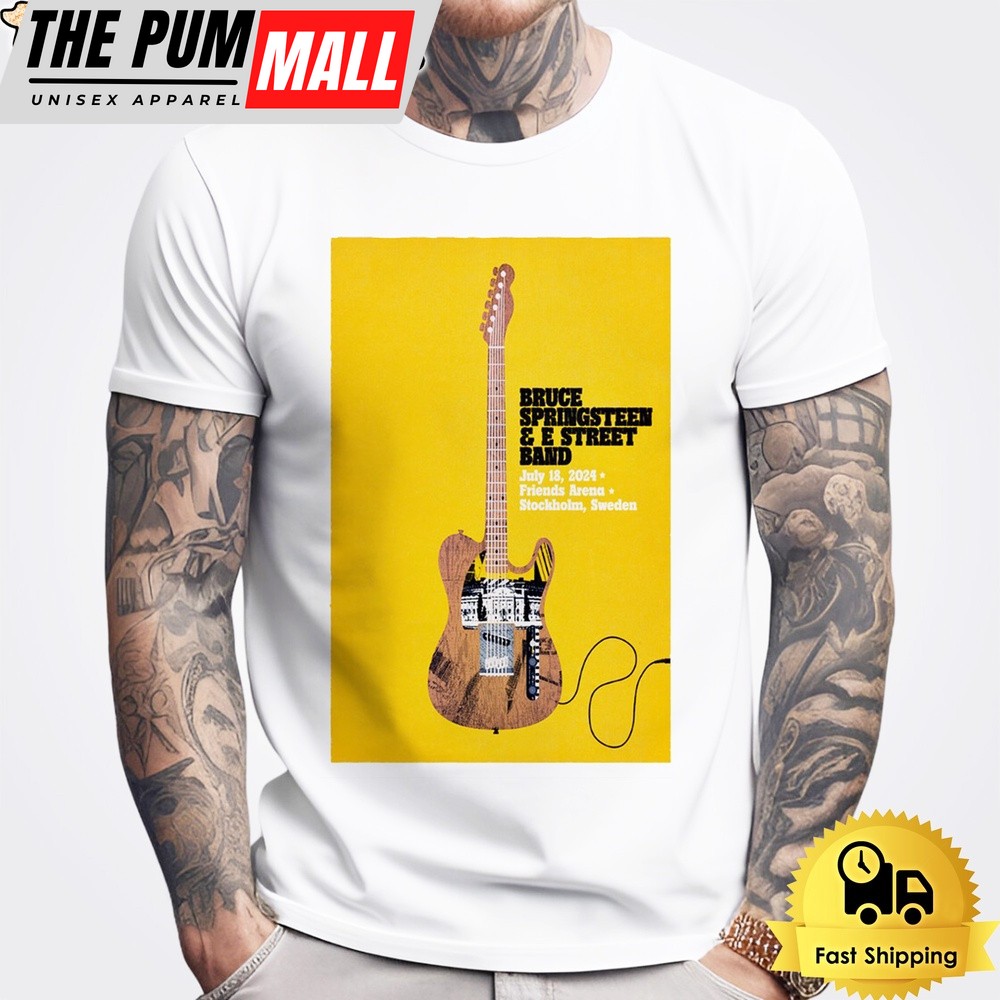 Bruce Springsteen And E Street Band Tour In Stockholm Sweden On July 18 2024 T Shirt