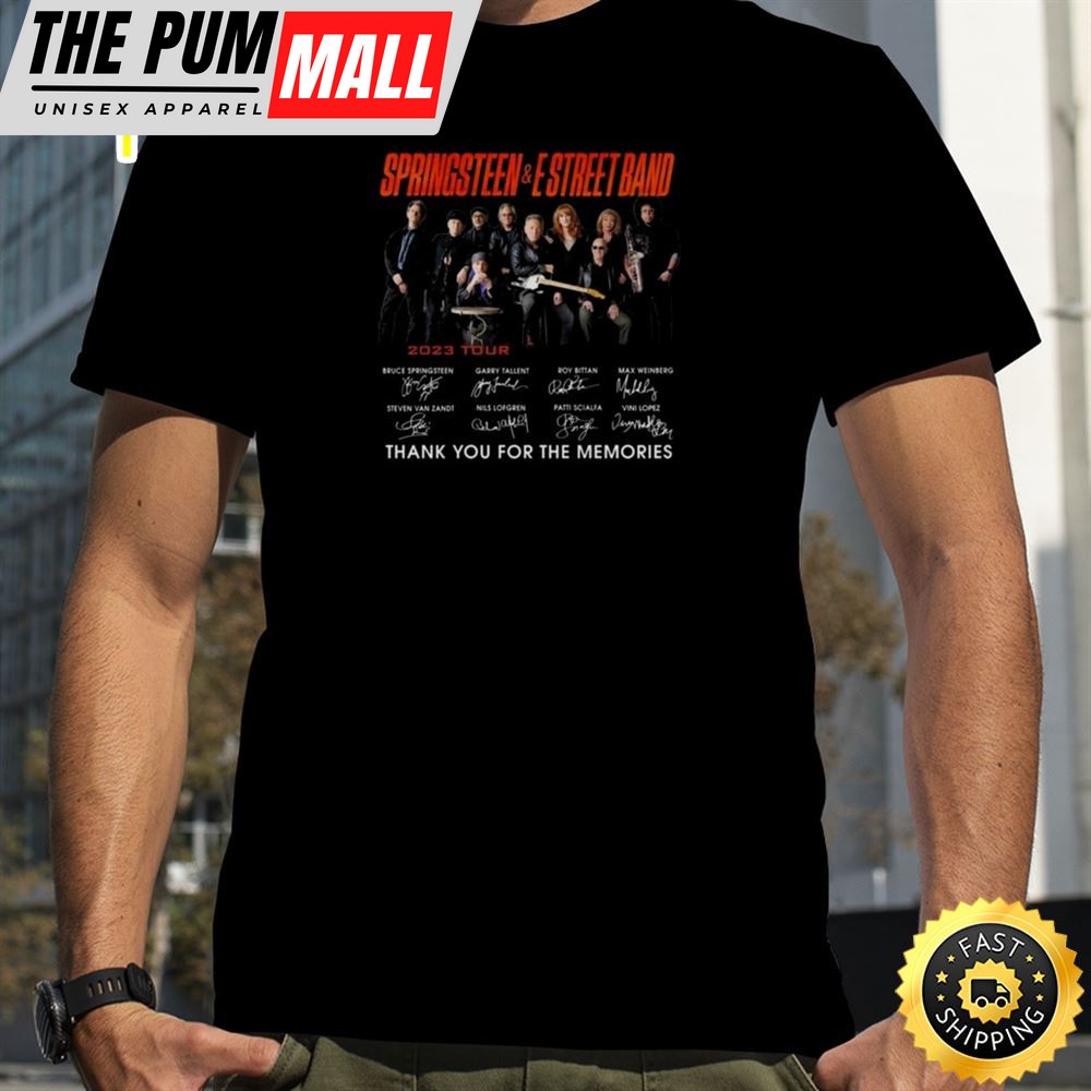 Bruce Springsteen & The E Street Band 2025 Tour Thank You For The Memories Signatures Shirt