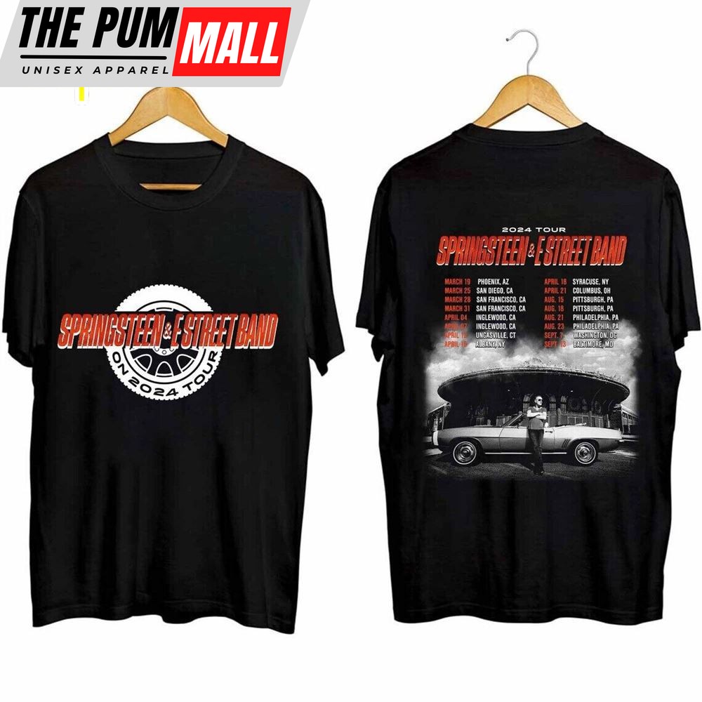 Bruce Springsteen & The E Street Band Rescheduled US Tour 2024 Vintage T- Shirt