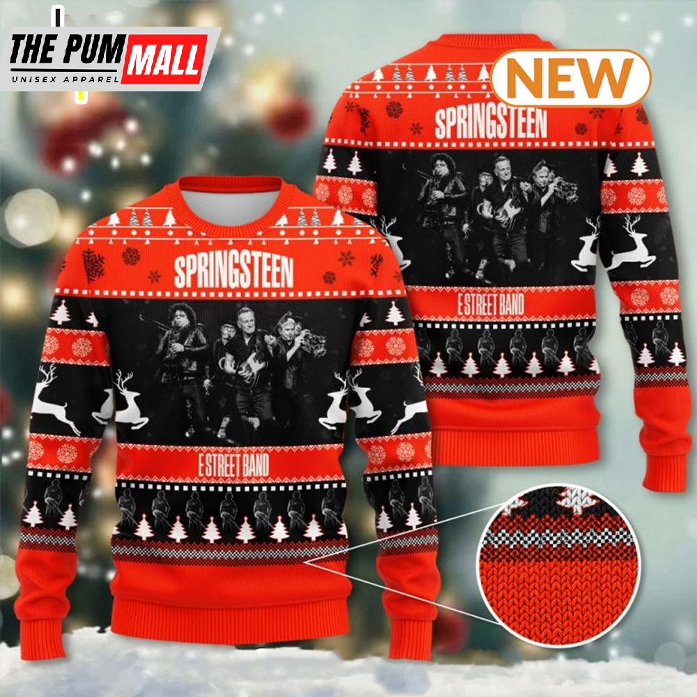 Bruce Springsteen Ugly Christmas Sweater Shirt, Sweatshirt