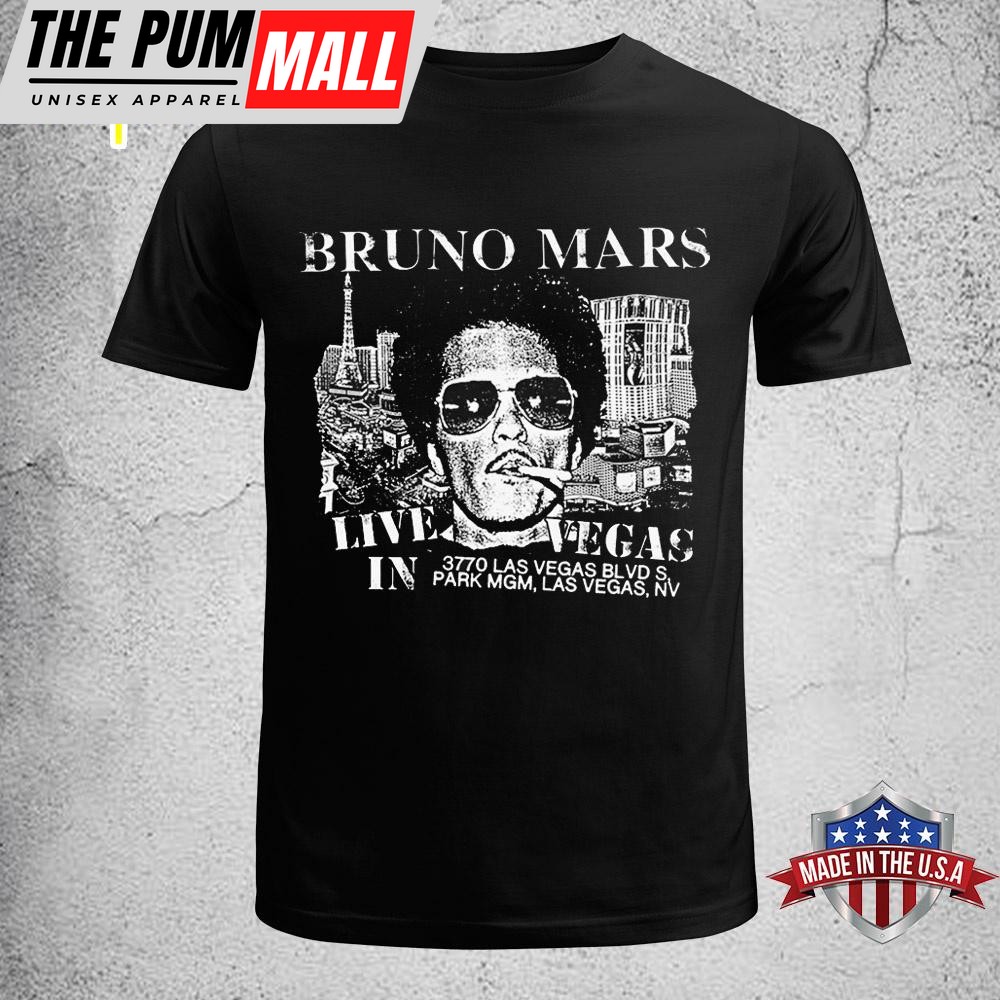 Bruno Mars Live In Vegas 2025 Unisex T-Shirt