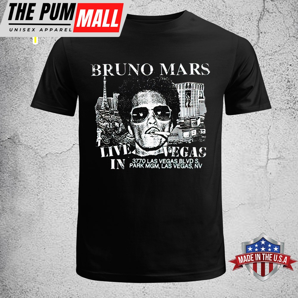 Bruno Mars Live In Vegas Music Tour Unisex T-Shirt
