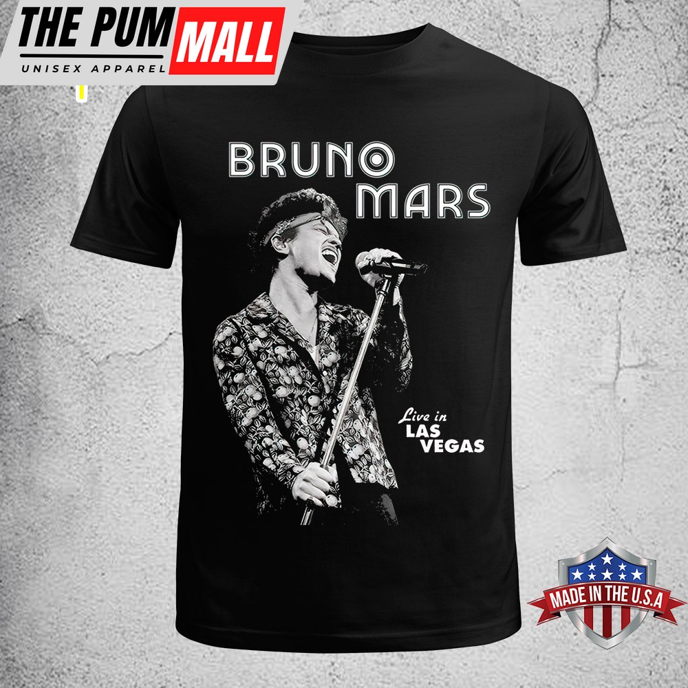 Bruno Mars Live In Vegas Tour 2025 Unisex T-Shirt
