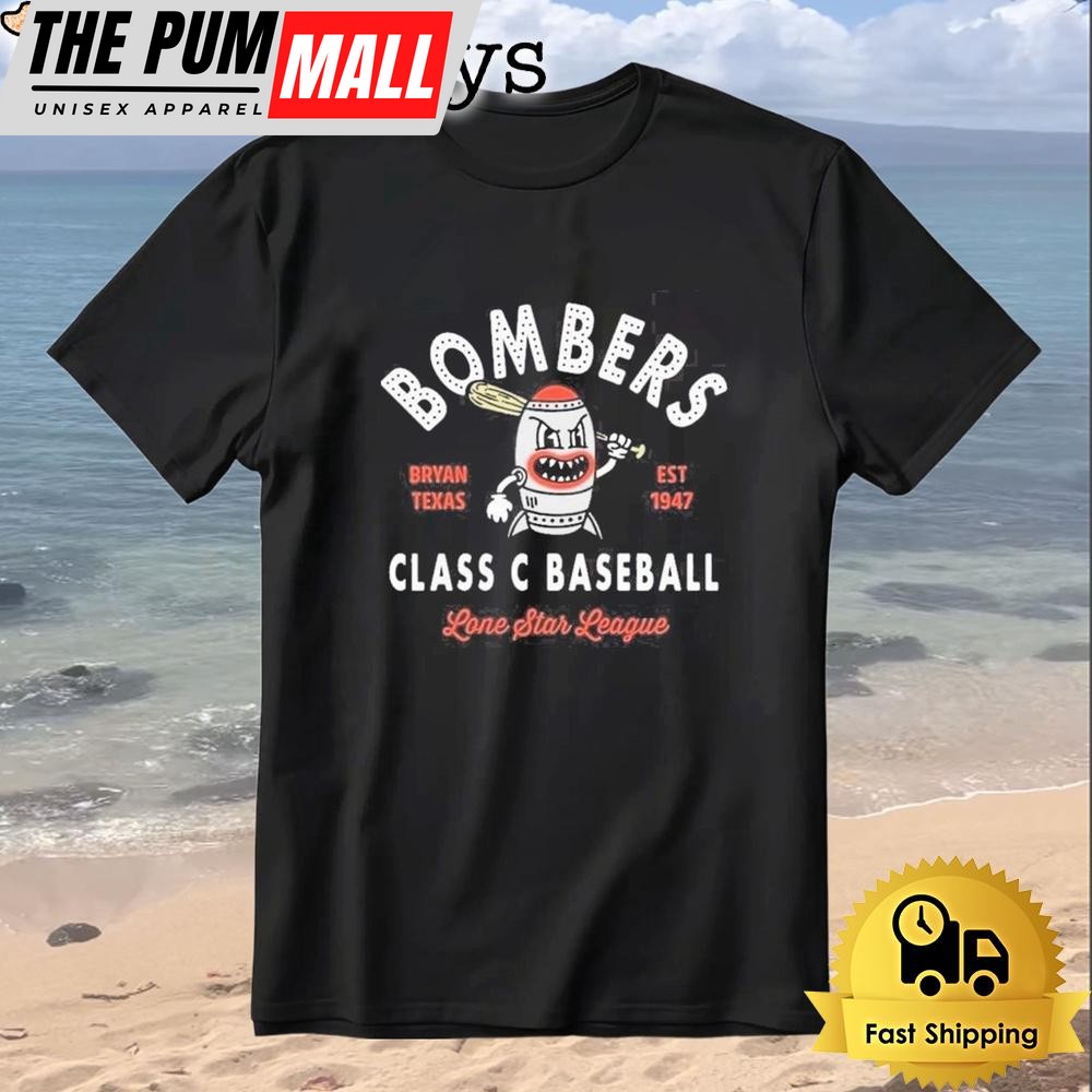 Bryan Bombers EST 1947 Vintage Baseball T-Shirt