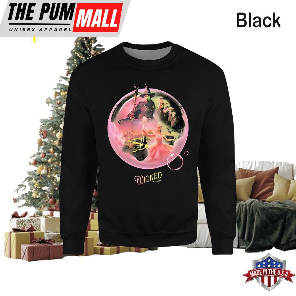 Bubble Wicked Elphaba And Glinda Sweatshirt