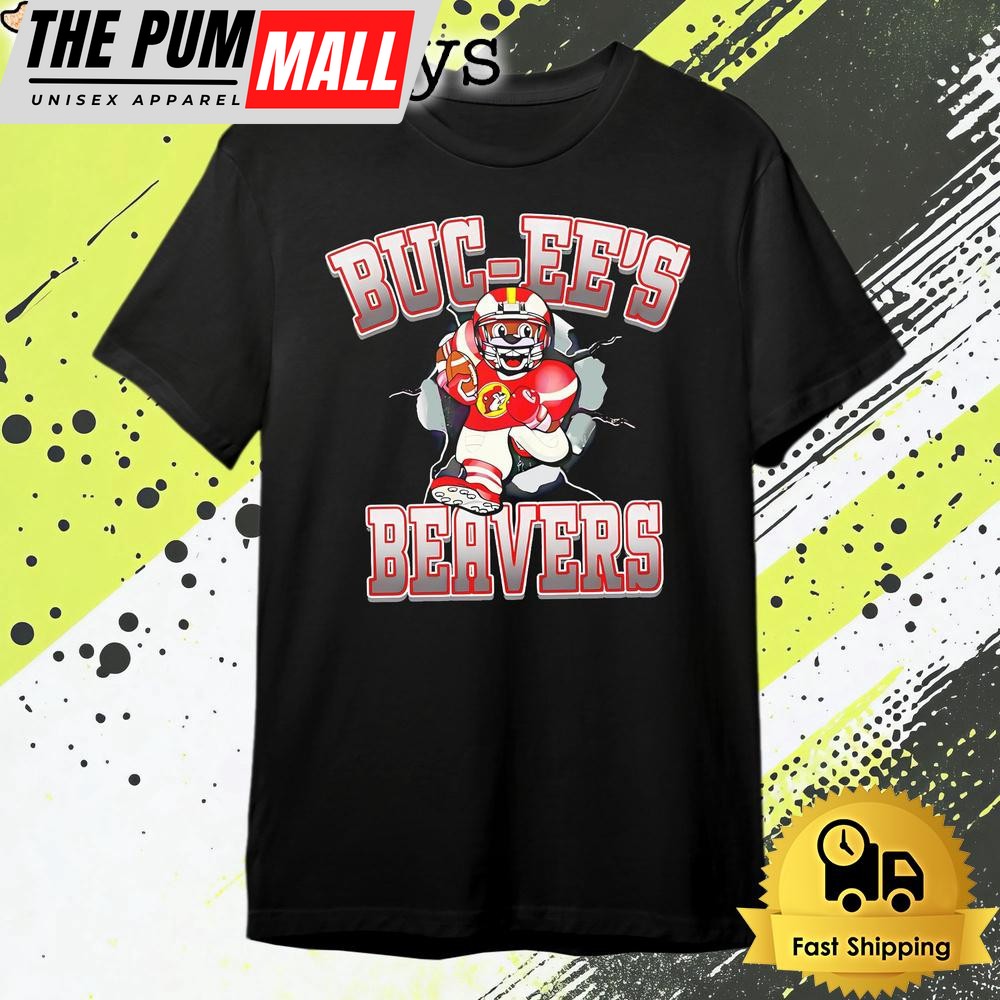 Buc Ees Beavers Football Logo Mascot T Shirt