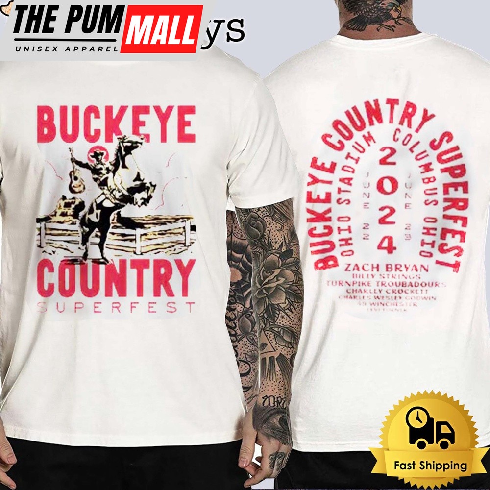 Buckeye Country Superfest 2024 Merch Outlook Unisex T-Shirt
