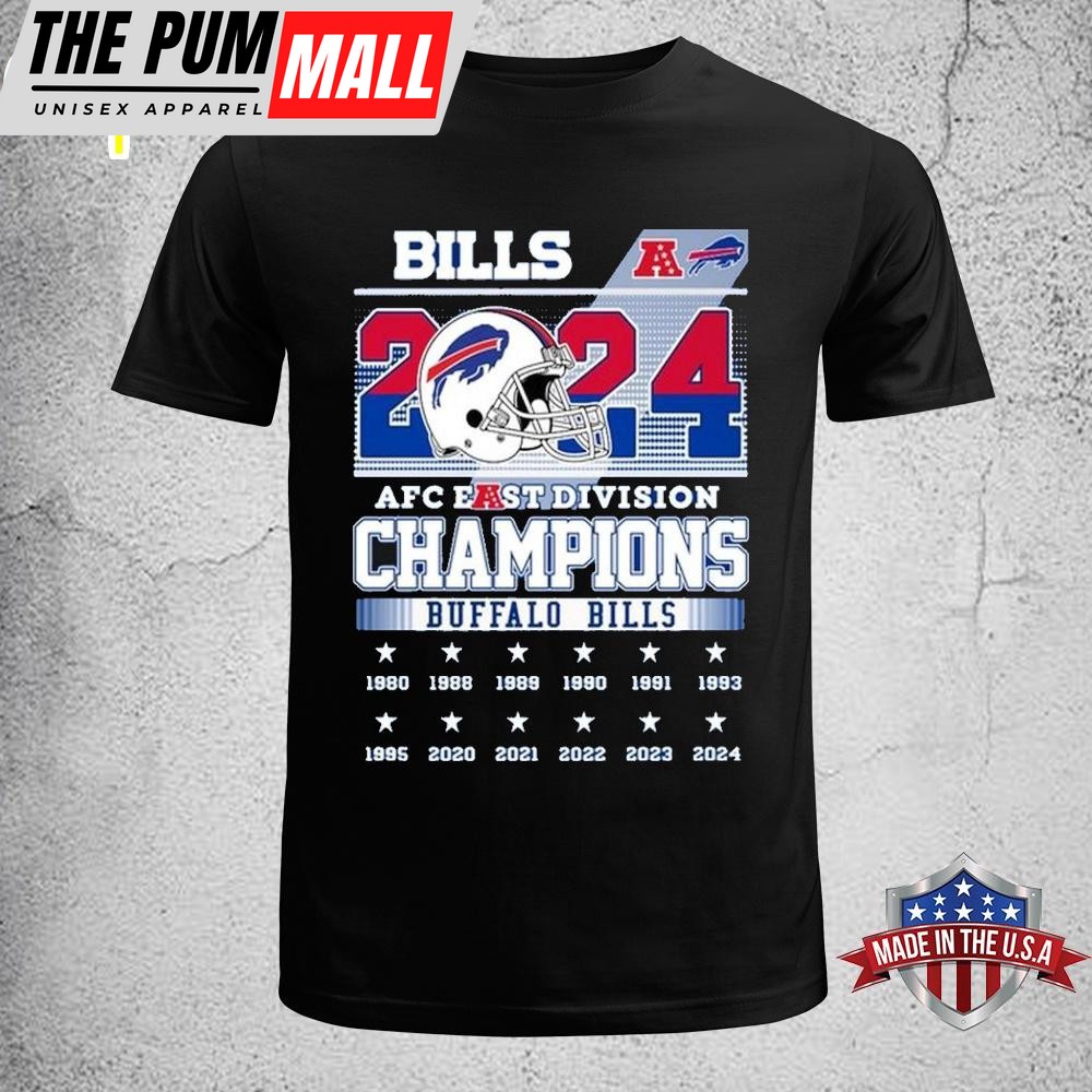 Buffalo Bills AFC East Division Champs 2024 Celebration Unisex T-Shirt