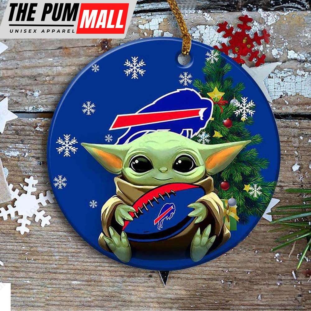 Buffalo Bills Baby Yoda Ornament Christmas Tree Decorations NFL Gifts Limited Edition