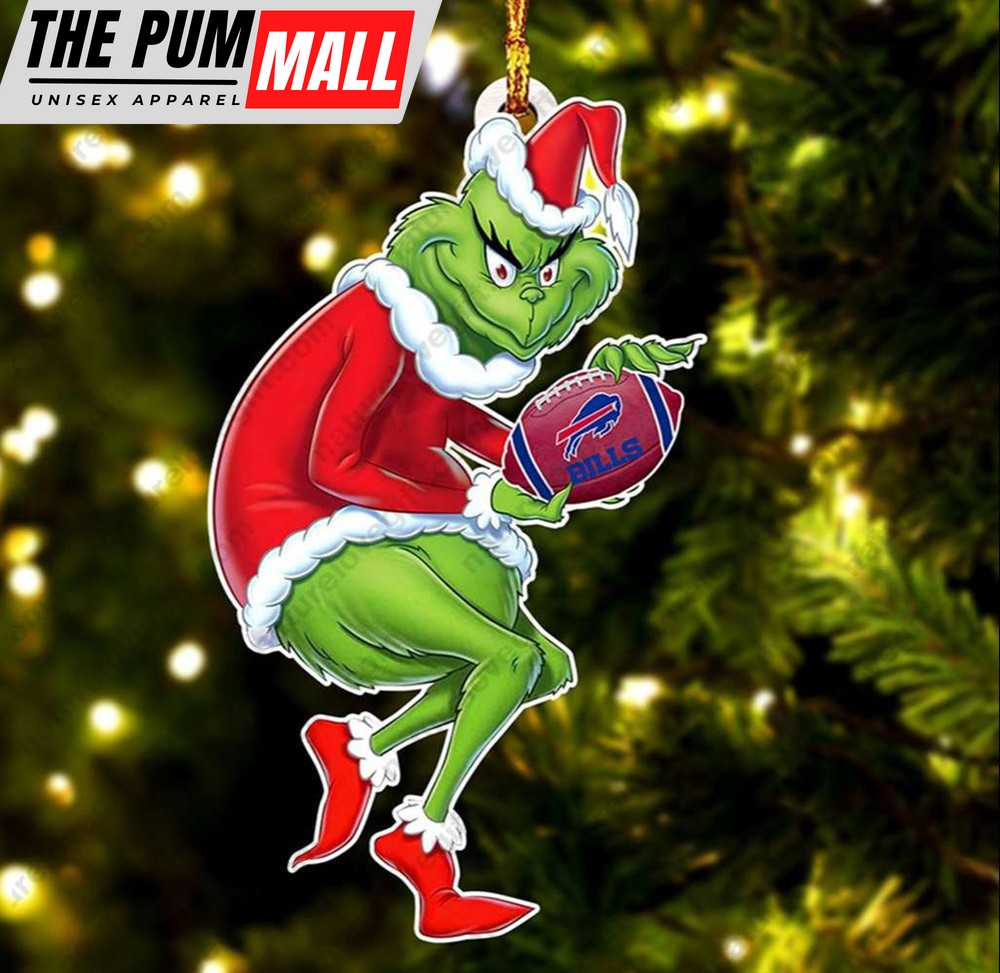 Buffalo Bills Christmas Grinch Ornament Grinch Xmas Tree Decoration Limited Edition