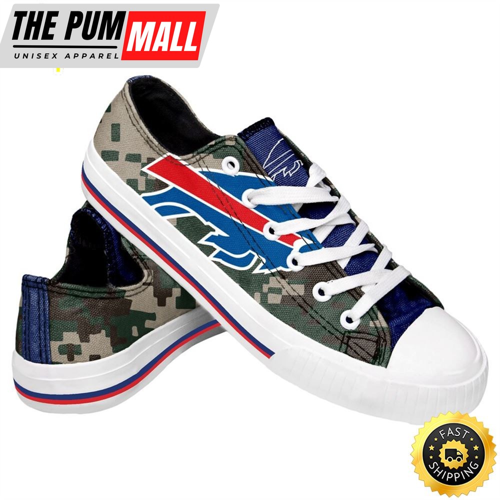 Buffalo Bills FOCO Low Top Digi Camo Shoes