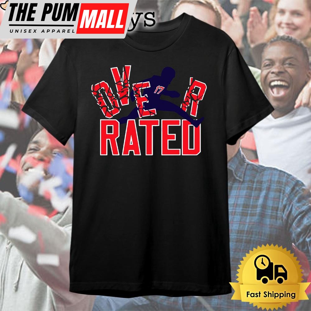 Buffalo Bills Football Josh Allen 17 Over Rated T Shirt