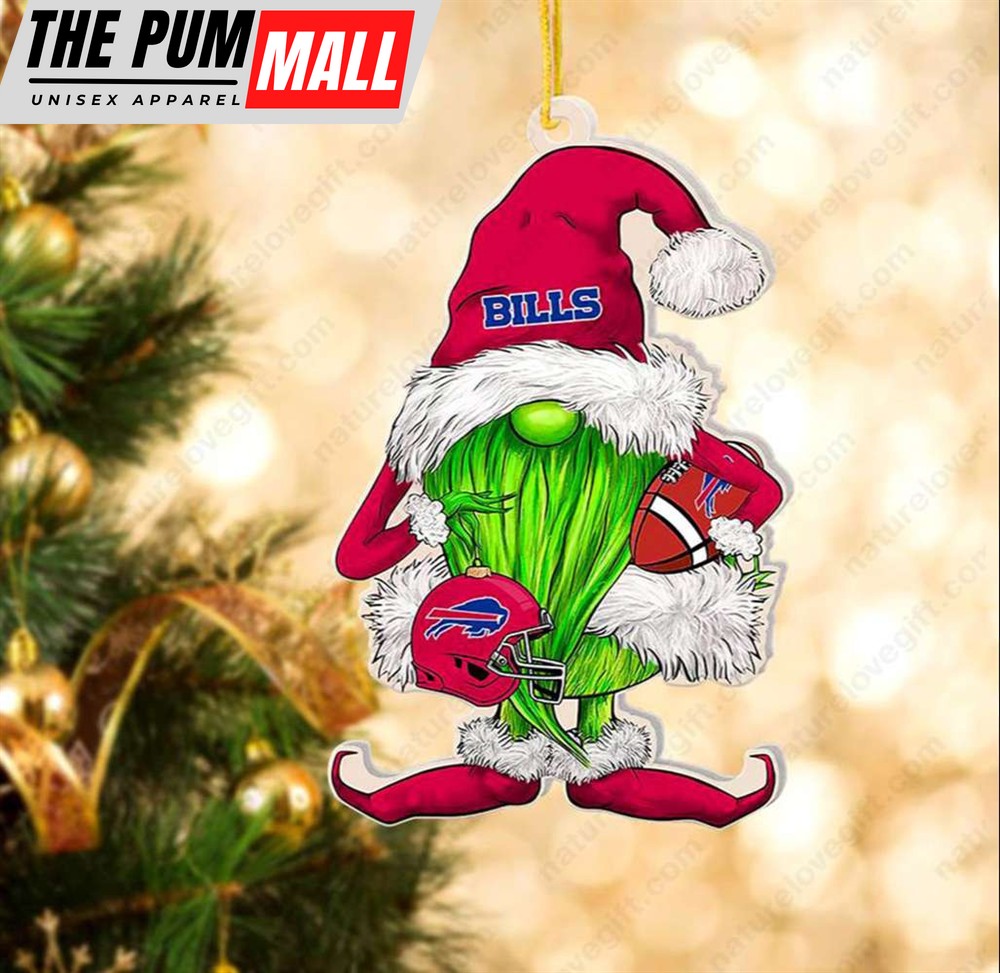 Buffalo Bills Gnome Christmas Ornament Santa Xmas Tree Decoration Limited Edition